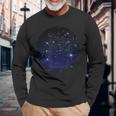 天体観測星天文学 長袖Tシャツ 高齢者への贈り物