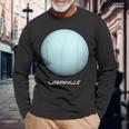 天王星tシャツ 天文学や宇宙愛好家へのギフトに最適 長袖Tシャツ 高齢者への贈り物