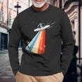 宇宙人誘引ufo 地球外飛行スペース エイリアン 長袖Tシャツ 高齢者への贈り物