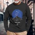 山と星座 乙女座 長袖Tシャツ 高齢者への贈り物