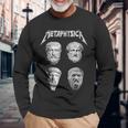 形而上学 ソクラテス・プラトン アリストテレス哲学者 形而上学 長袖Tシャツ 高齢者への贈り物