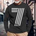 数字 7 ラッキーナンバーセブン 長袖Tシャツ 高齢者への贈り物