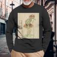 河童【日本の妖怪シリーズ】 長袖Tシャツ 高齢者への贈り物