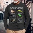 爬虫類愛好家 トカゲ 長袖Tシャツ 高齢者への贈り物