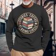 物語コーヒー読書サークル 長袖Tシャツ 高齢者への贈り物