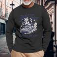 猫 ラジコン 車 漂流 猫 ドリフト ドリフト ドリフト用 長袖Tシャツ 高齢者への贈り物