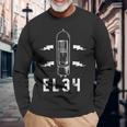 真空管tシャツ アナログラジオエレクトロニクスギフト 長袖Tシャツ 高齢者への贈り物