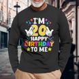 私は20歳です。お誕生日おめでとう、面白い20歳の誕生日 長袖Tシャツ 高齢者への贈り物