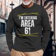 私は61歳の誕生日 おもしろい エリアに入ってる 61歳 長袖Tシャツ 高齢者への贈り物