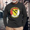 第1騎兵師団「The First Team」軍隊 長袖Tシャツ 高齢者への贈り物