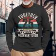 結婚25周年記念 Together 25 Years Forever To Go 長袖Tシャツ 高齢者への贈り物