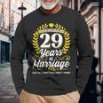 結婚して29年目の結婚記念日を乗り越えた 長袖Tシャツ 高齢者への贈り物
