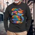 絞り染め カラーフェザー アメリカ インディアン プライド ネイティブアメリカン 長袖Tシャツ 高齢者への贈り物