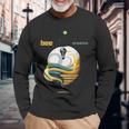 蜂 クリエイティブ 長袖Tシャツ 高齢者への贈り物