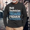金型技術者 長袖Tシャツ 高齢者への贈り物