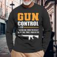 銃規制定義保安官 長袖Tシャツ 高齢者への贈り物