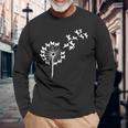 面白いtシャツ 柴犬 タンポポ イヌ わんこ メンズ 犬好き グッズ かわいい おもしろ 面白い 服 ネタ 長袖Tシャツ 高齢者への贈り物