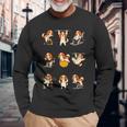 面白いtシャツ 犬 キャバリア 筋トレ ジム イヌ グッズ かわいい おもしろtシャツ 面白い 服 ネタ 長袖Tシャツ 高齢者への贈り物