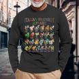 面白いイタリアンブレインロットキャラクターアルファベットミームブレインロット。 長袖Tシャツ 高齢者への贈り物
