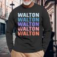 面白いギフト名 Walton 名前入り 長袖Tシャツ 高齢者への贈り物
