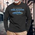 面白いシーラカンスス 魚愛好家 古典学者 長袖tシャツ 長袖Tシャツ 高齢者への贈り物