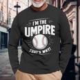 面白い野球審判シャツ メンズ I Am The Umpire 長袖Tシャツ 高齢者への贈り物