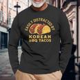 韓国bbqタコスレトロタコス愛好家に簡単に気を取られます 長袖Tシャツ 高齢者への贈り物
