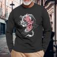 龍 日本の桜文化 長袖tシャツ 長袖Tシャツ 高齢者への贈り物