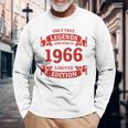 60歳の誕生日 還暦 真のレジェンドは1966年生まれ 長袖tシャツ 長袖Tシャツ 高齢者への贈り物