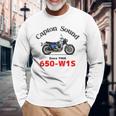 650-W1s Captonound 青タンク 旧車 長袖Tシャツ 高齢者への贈り物