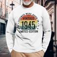 79歳ギフトtシャツ 1945年のベスト・オブ・レジェンド 1945年に誕生 長袖Tシャツ 高齢者への贈り物