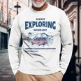 Always Exploring Campfire Ocean Outdoor ビーチライフグラフィック 長袖Tシャツ 高齢者への贈り物
