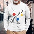 Bauhausムーブメントtシャツ、1923年建築作品。 長袖Tシャツ 高齢者への贈り物