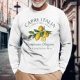 Capri Italia レモン 旅行 カンパニア ティレニア海 イタリア 長袖Tシャツ 高齢者への贈り物