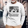 Chattanooga テネシーベア アメリカ国旗 南部 長袖Tシャツ 高齢者への贈り物