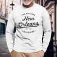 Classic Retrointage New Orleans Louisiana Usa Big Easy 長袖Tシャツ 高齢者への贈り物