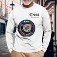 Esa欧州宇宙機関ミッションesmアルテミスパッチ 長袖Tシャツ 高齢者への贈り物