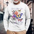 God Is Within Her Faith 聖句 詩篇 長袖Tシャツ 高齢者への贈り物