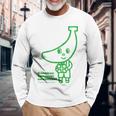 Happy Birthday！ ばなぼう 長袖Tシャツ 高齢者への贈り物