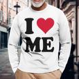 I Love Me 長袖tシャツ 長袖Tシャツ 高齢者への贈り物