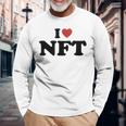 I Love Nft 長袖Tシャツ 高齢者への贈り物