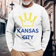 Royal Kc ファンカンザスシティクラウン 長袖Tシャツ 高齢者への贈り物