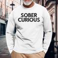 Sober Curious Lifestyle 長袖Tシャツ 高齢者への贈り物