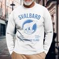 Svalbardpitzbergen ホッキョクグマ ロングイヤービーン ノルウェー ホッキョクグマ 長袖Tシャツ 高齢者への贈り物