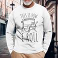 Tuk Tuk Rickshaw イタリアンスクータートランスポーター 長袖Tシャツ 高齢者への贈り物