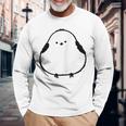 しまえなが Himaenega かわいい デザイン 長袖Tシャツ 高齢者への贈り物