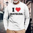 アイハート 松田 日本 愛 日本土産 長袖Tシャツ 高齢者への贈り物