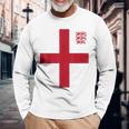 イングランドサッカージャージ。 長袖Tシャツ 高齢者への贈り物