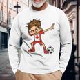 カナダ代表サッカー Canadaoccer Jersey カナダ国旗 長袖Tシャツ 高齢者への贈り物
