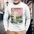 キャスパー 映画 クラシック レトロ コミック スタイル 長袖Tシャツ 高齢者への贈り物